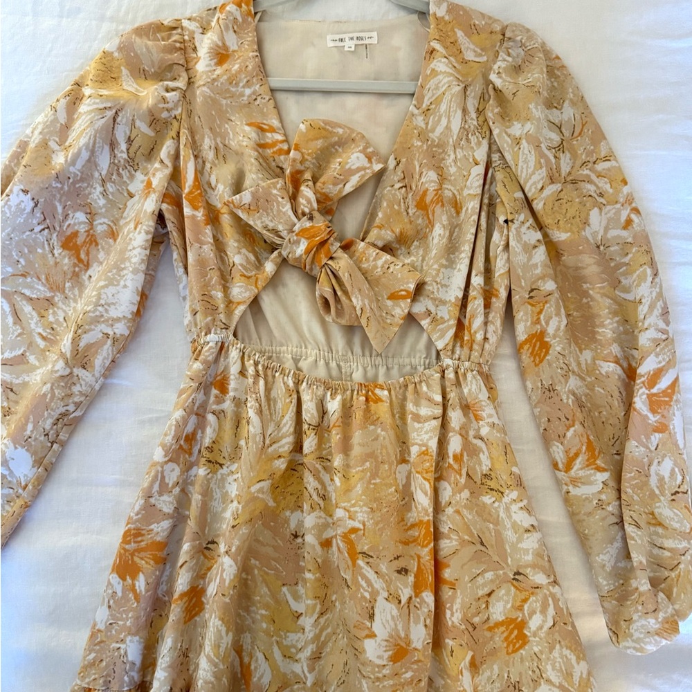 Free the Roses Floral Cutout Dress
